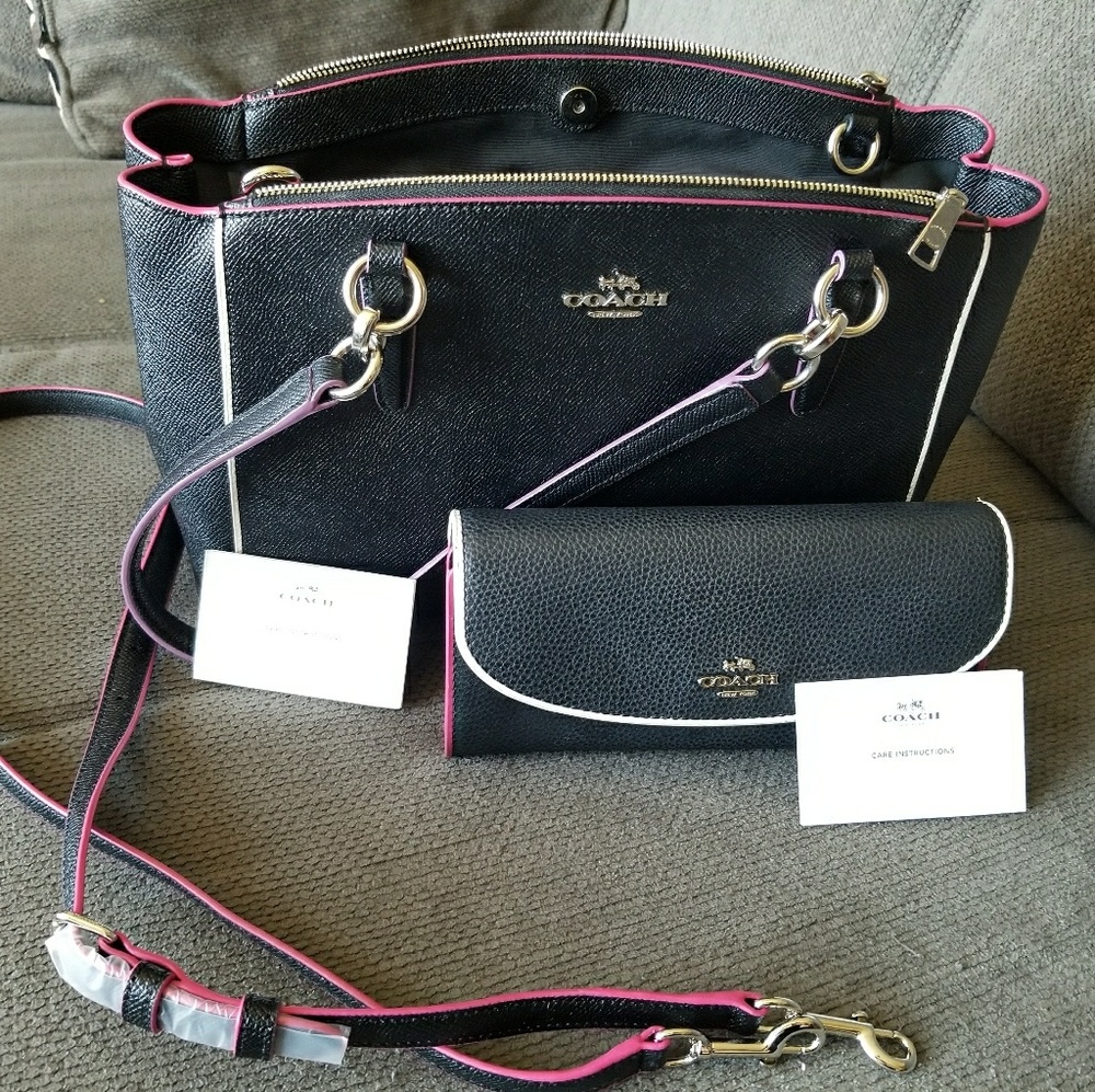 Matching Coach bag and wallet